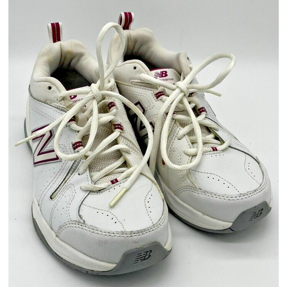 New Balance Shoes - New Balance Women's Sneaker US 8.5 White Pink Tie Lace Athletic WX 608V4P
